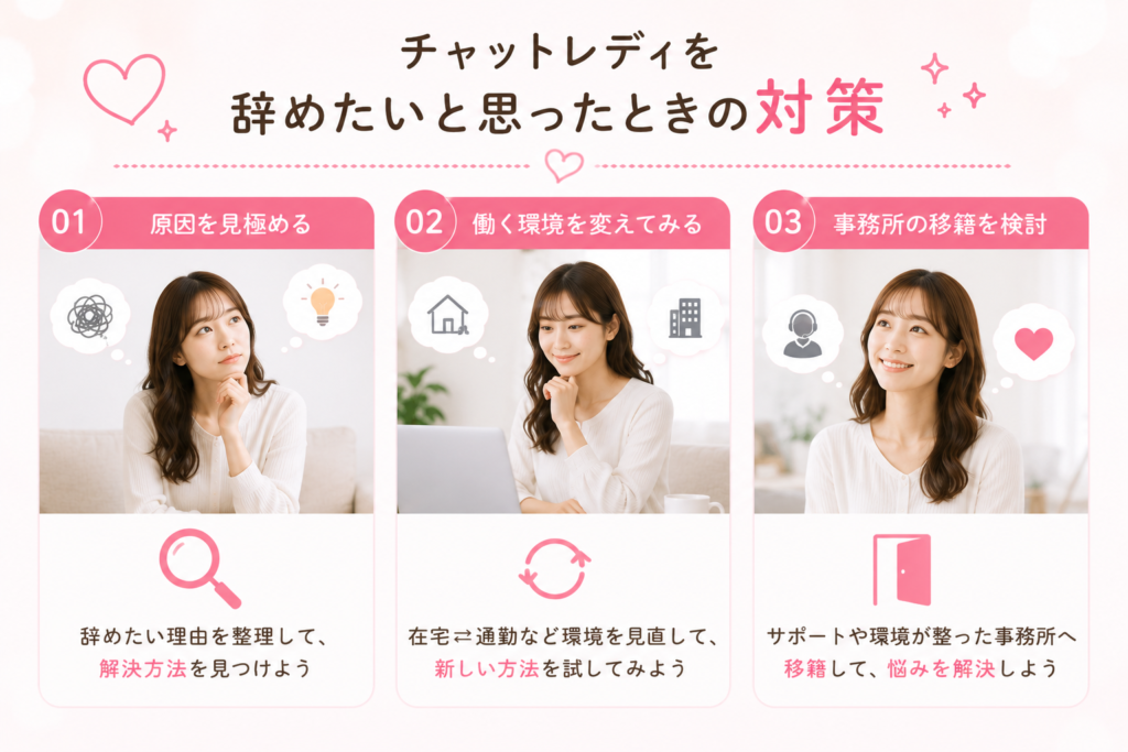 辞めたいと思ったときの対策