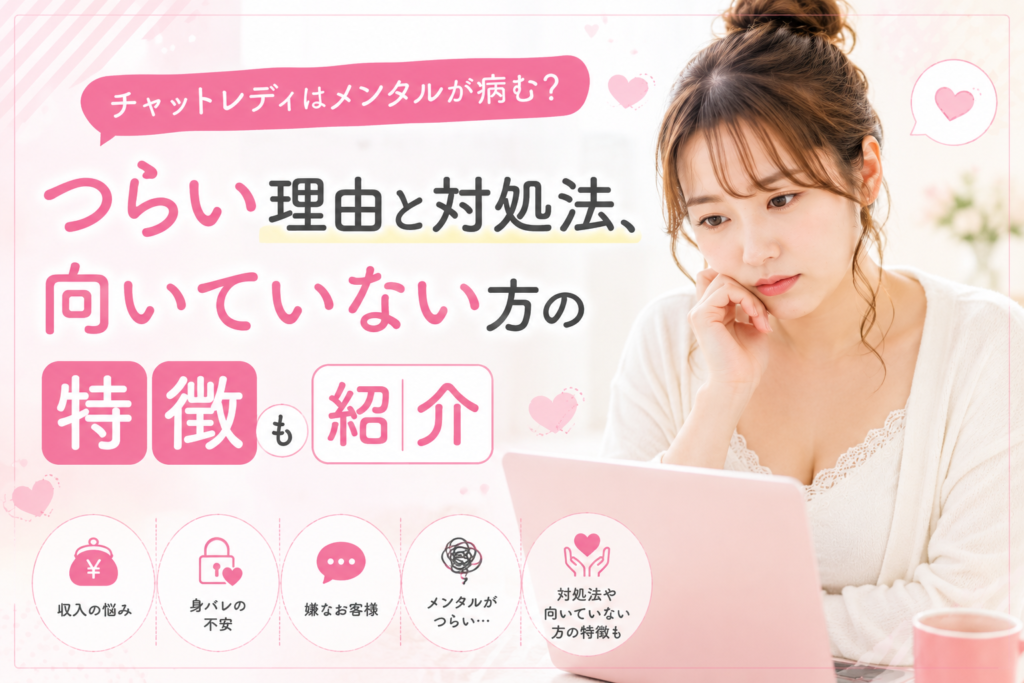 チャットレディはメンタルが病む？