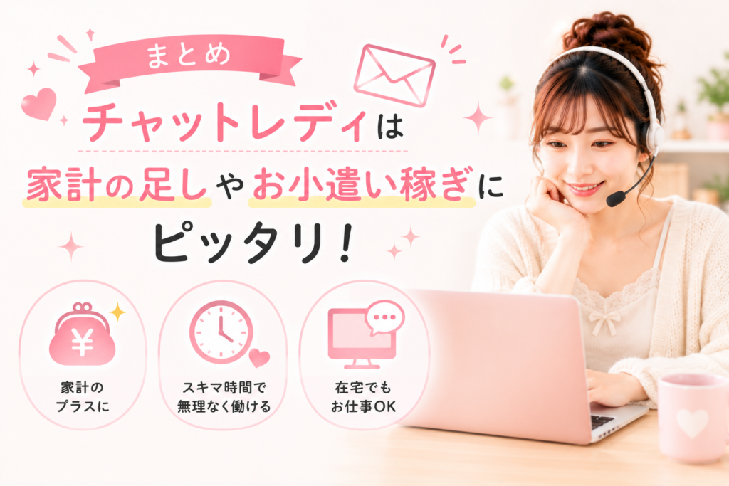 チャットレディは家計の足しやお小遣い稼ぎにピッタリ