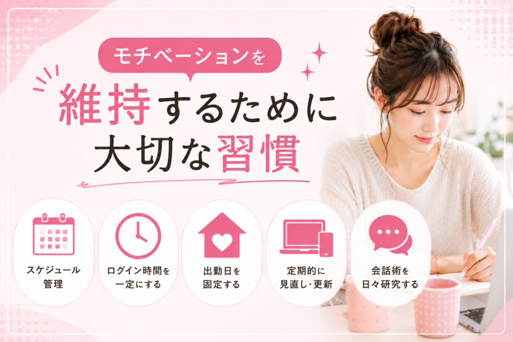 モチベーションを維持するために大切な習慣