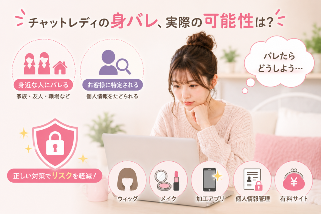 チャットレディの身バレの可能性