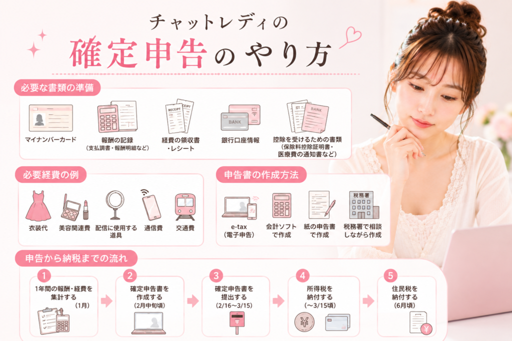 チャットレディの確定申告のやり方