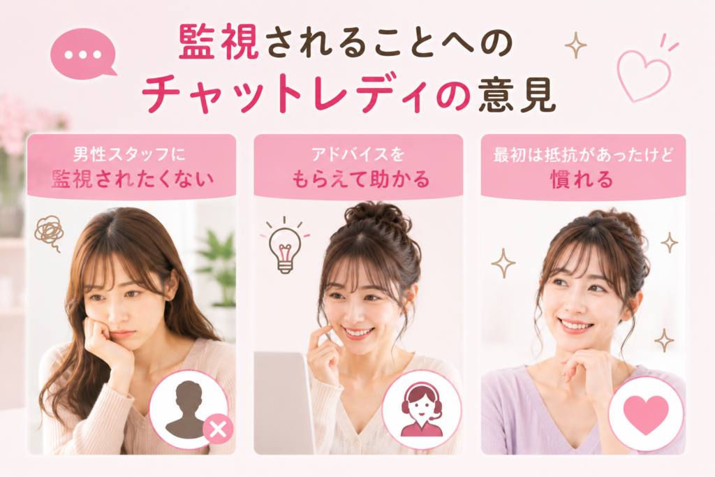 監視されることへのチャットレディの意見