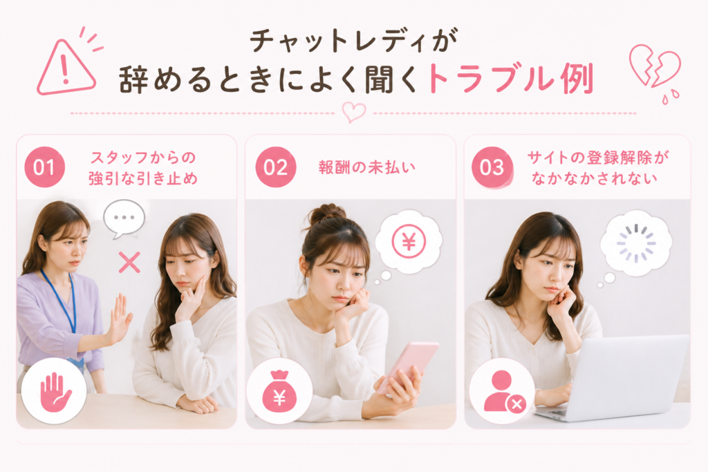 辞める時によく聞くトラブル