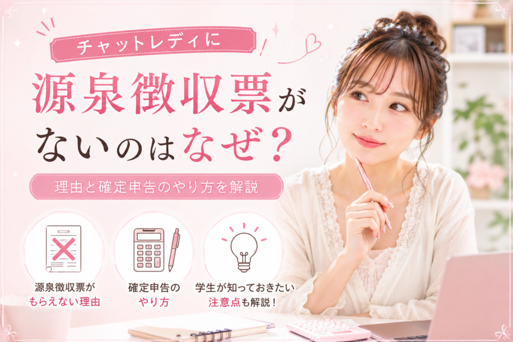 チャットレディに源泉徴収票がないのはなぜ？