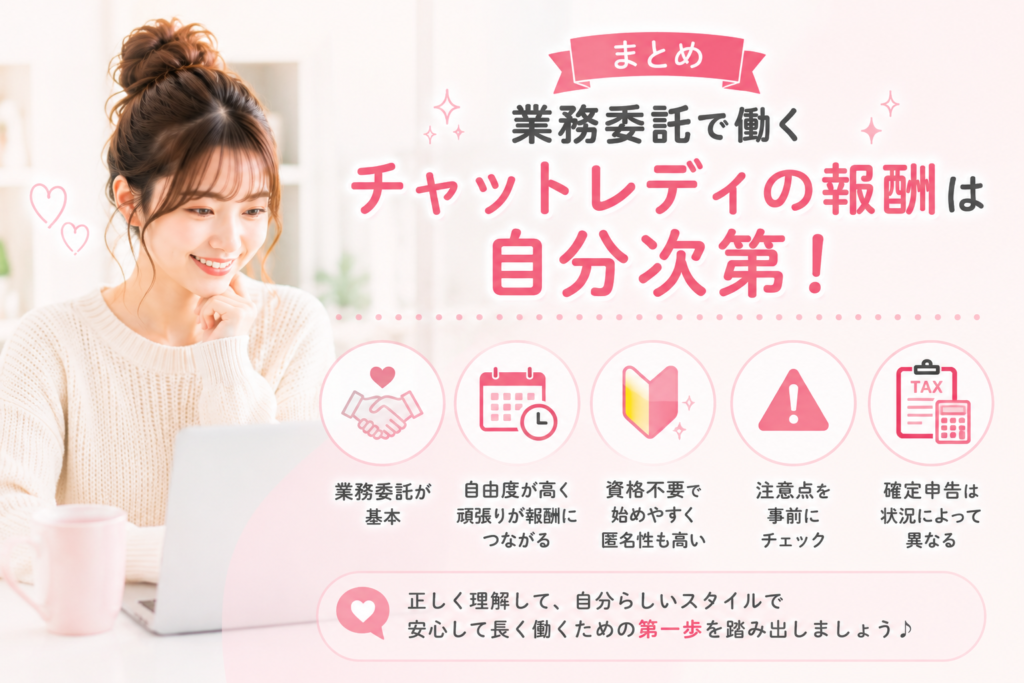業務委託で働くチャットレディの報酬は自分次第