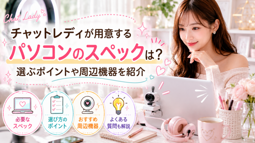 チャットレディが用意するパソコンのスペック