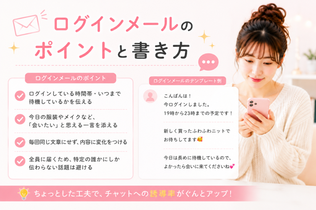 ログインメールのポイントと書き方