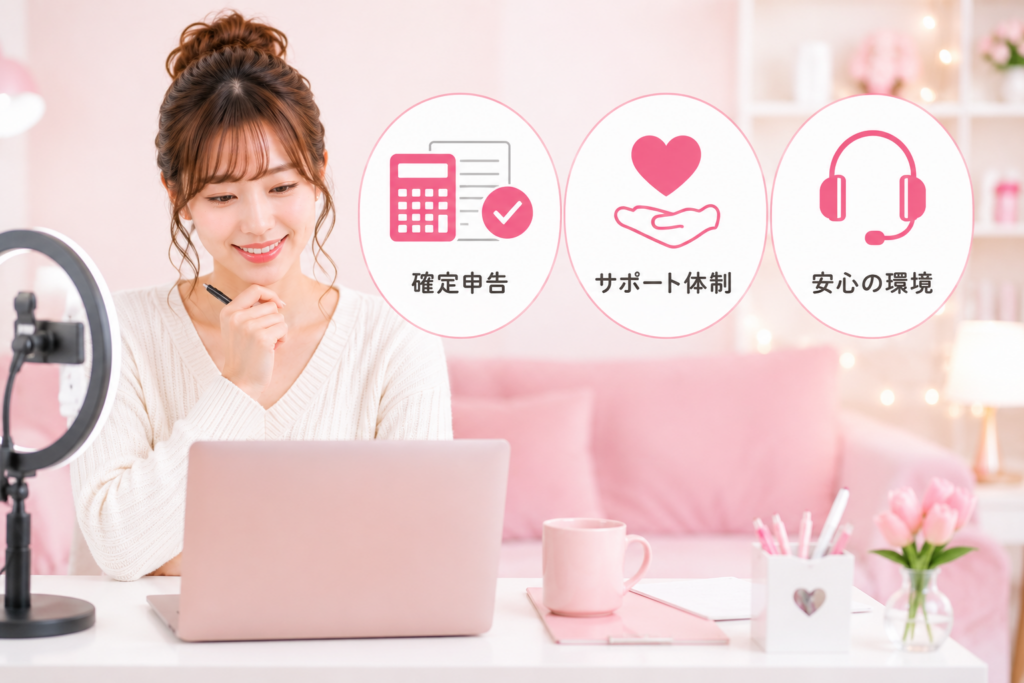 チャットレディの一定以上の所得は確定申告が必要