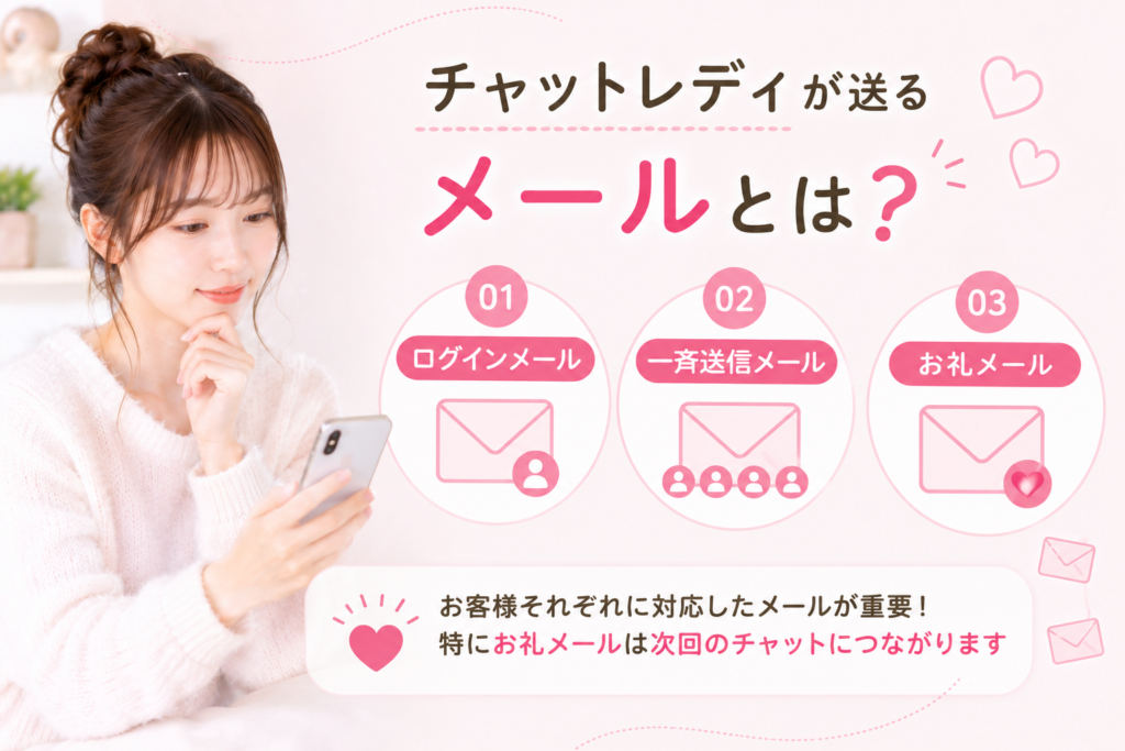 
チャットレディが送るメールとは