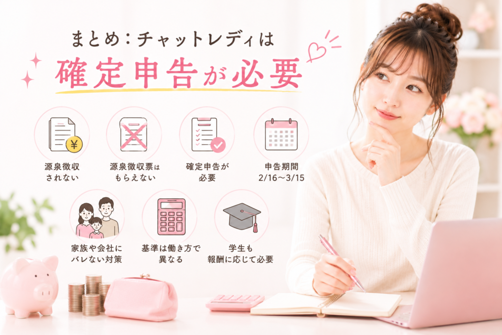 チャットレディは確定申告が必要