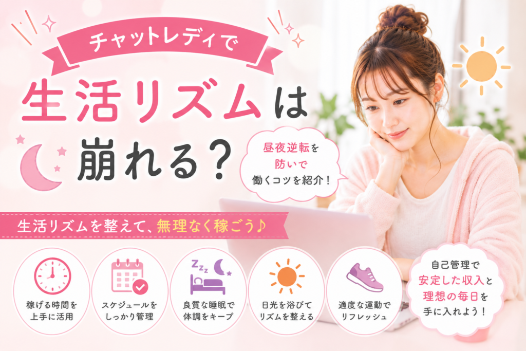チャットレディで生活リズムは崩れる？
