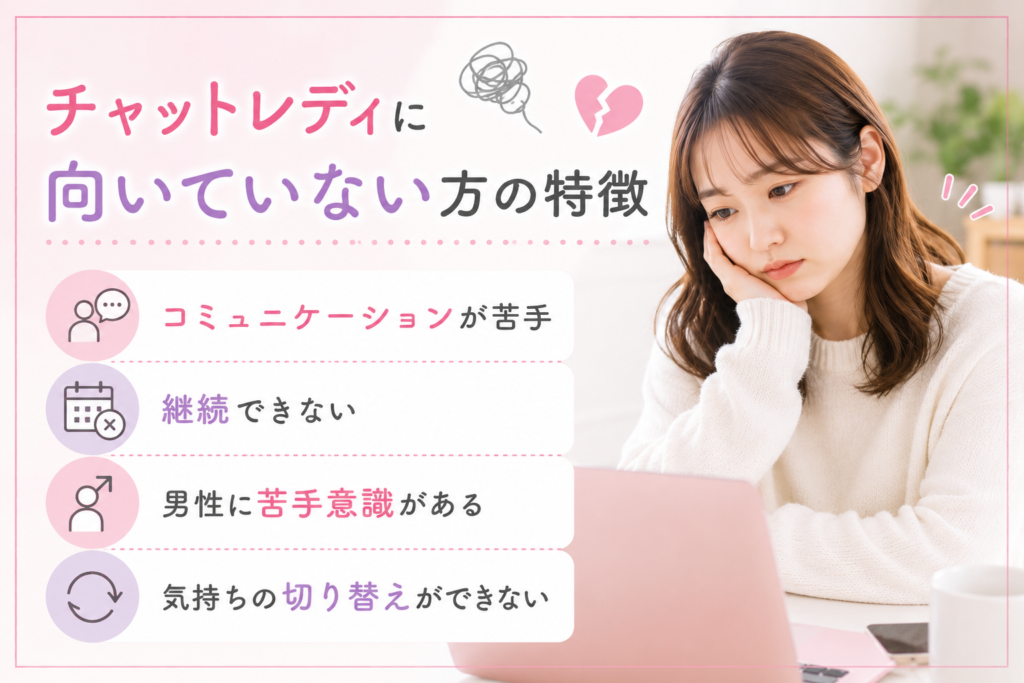 チャットレディに向いていない方の特徴