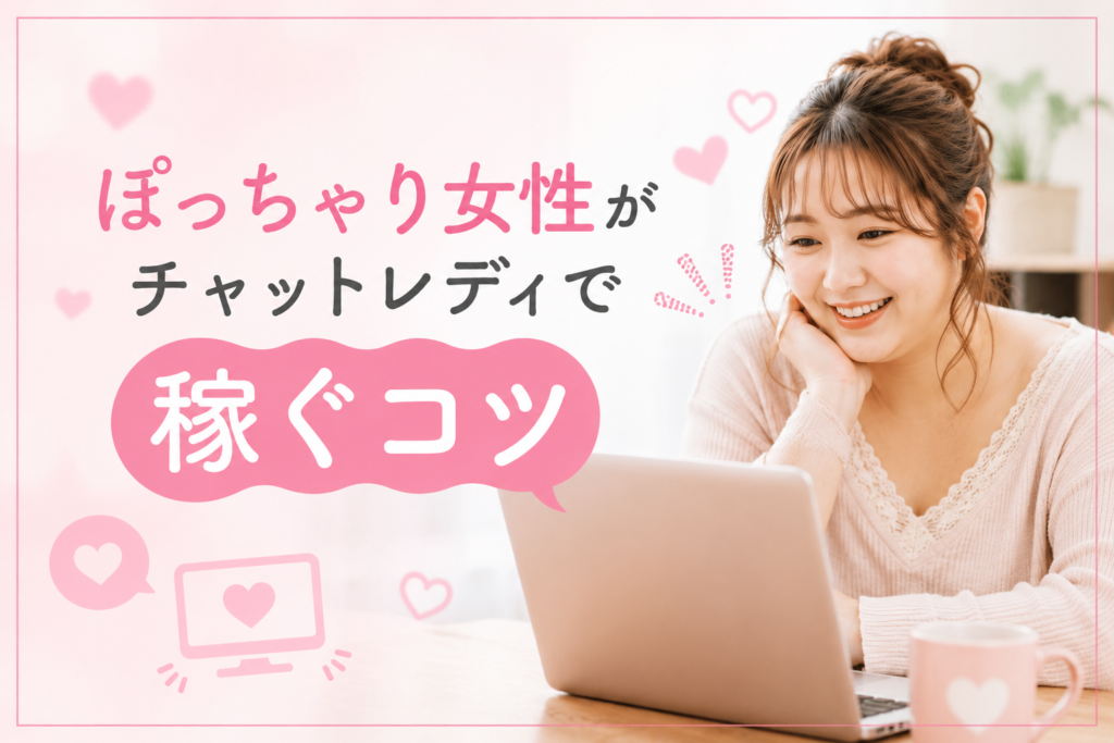ぽっちゃり女性がチャットレディで稼ぐコツ
