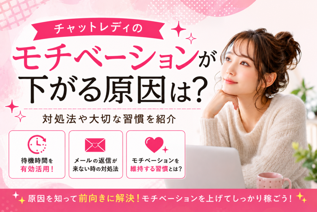 チャットレディのモチベーションが下がる原因は？