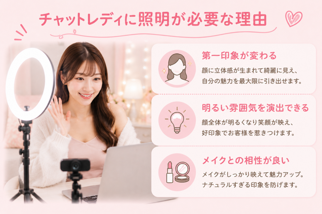 チャットレディに照明が必要な理由