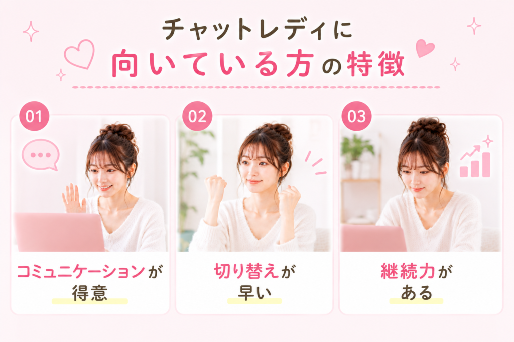 チャットレディに向いている方の特徴