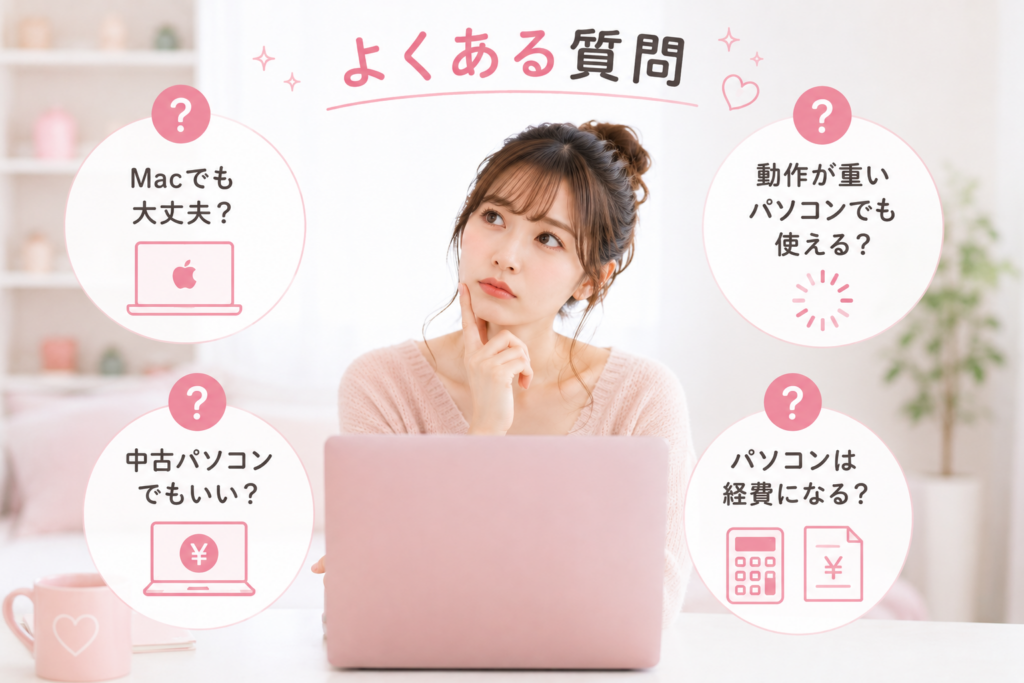 パソコン購入に関してよくある質問
