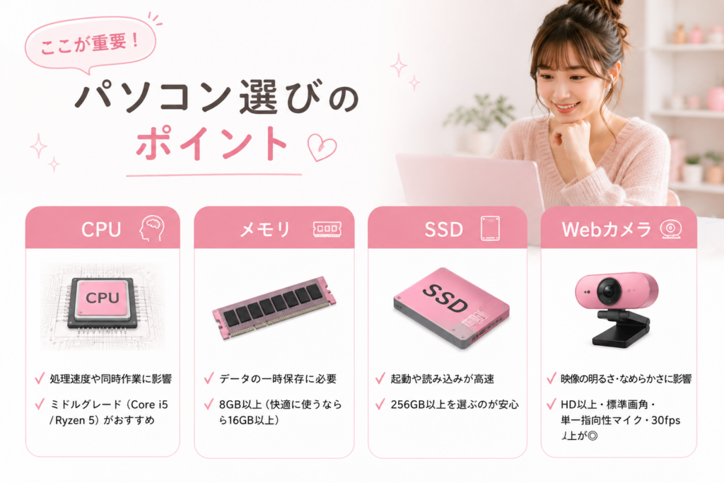 パソコン選びの重要なポイント