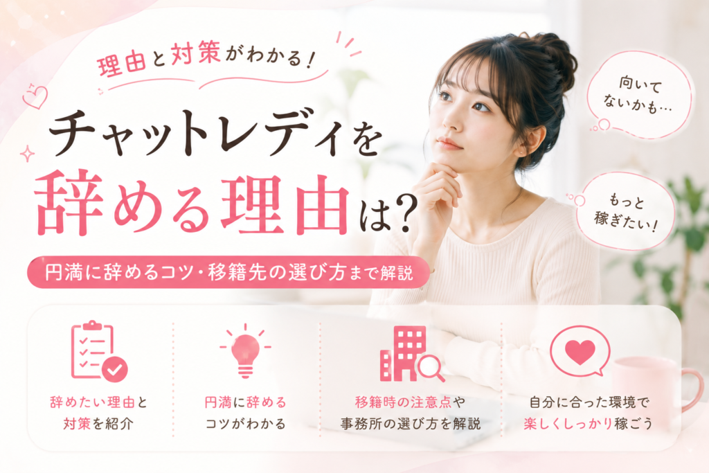 チャットレディを辞める理由