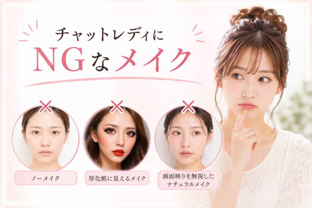 チャットレディにNGなメイク