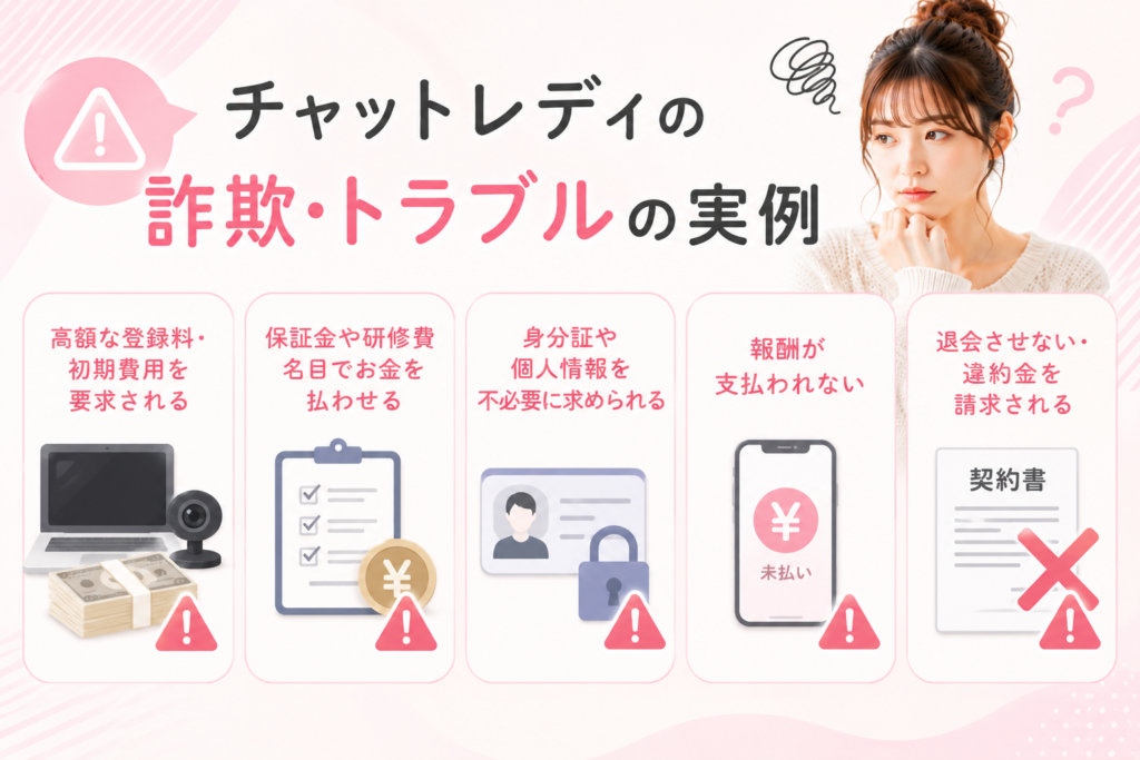 チャットレディの詐欺・トラブル事例