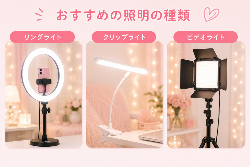 おすすめの照明の種類