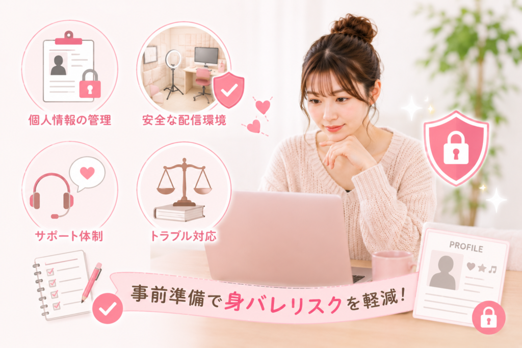 事前準備で身バレリスクを軽減