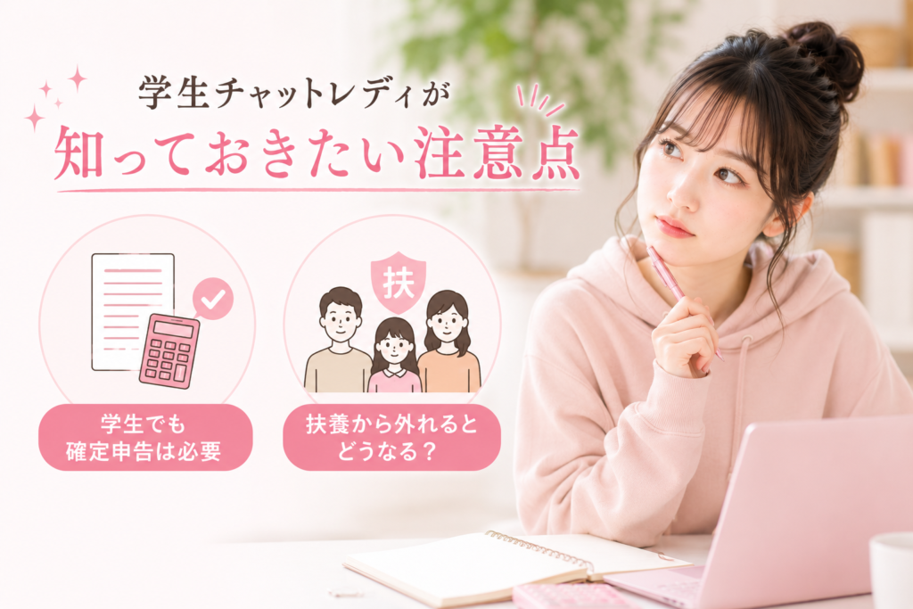 学生チャットレディが知っておきたい注意点