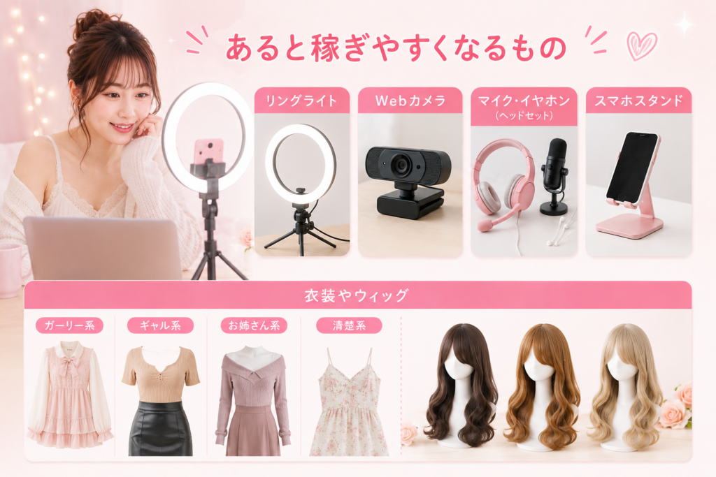 あると稼ぎやすくなるもの