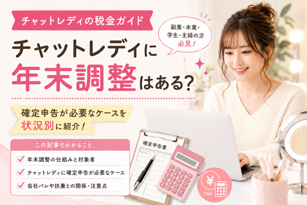 チャットレディに年末調整は必要ある？