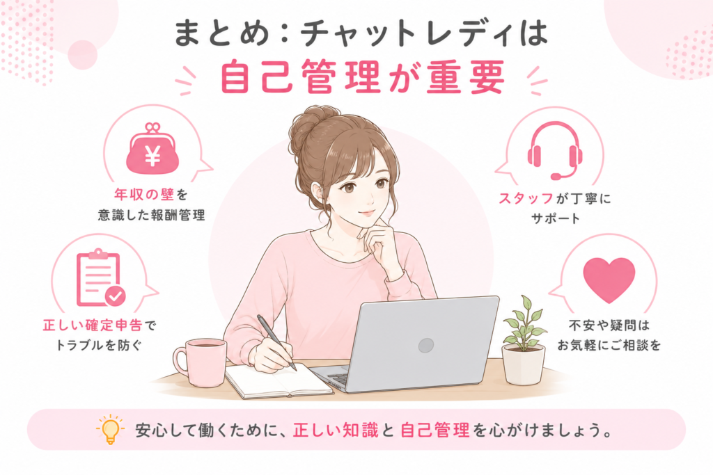 チャットレディは自己管理が重要