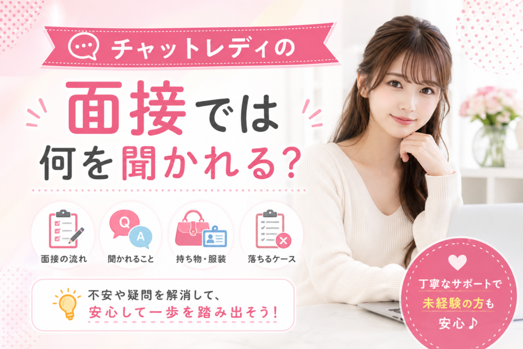 チャットレディの面接では何を聞かれる？