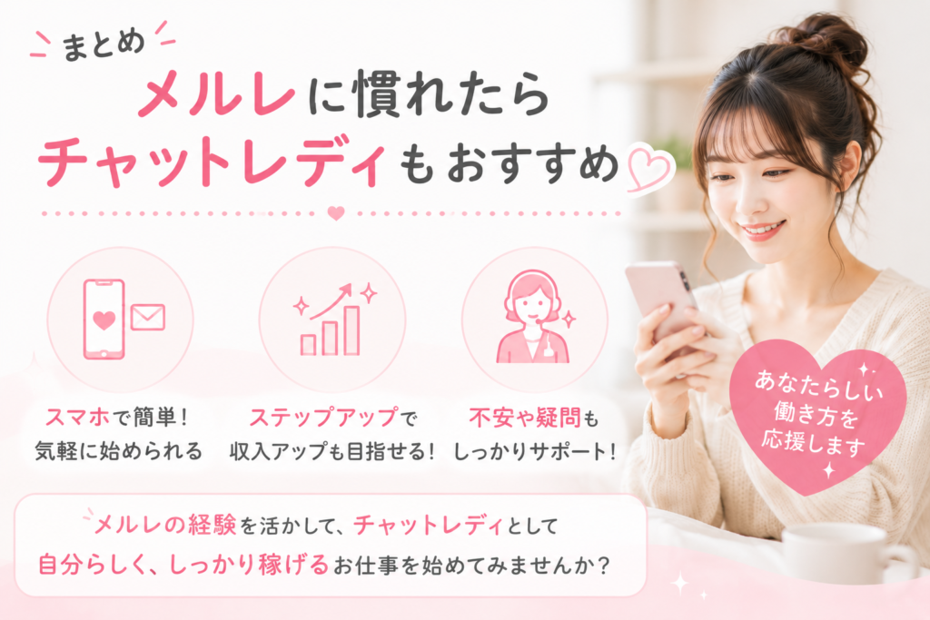 メルレになれたらチャットレディもおすすめ