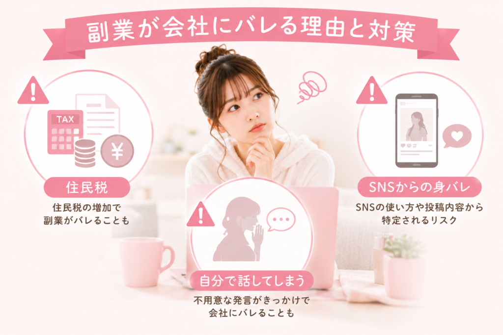 副業が会社にバレる理由と対策