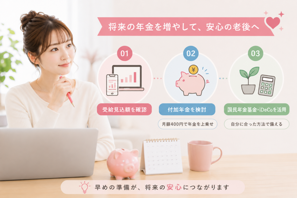 将来受け取る年金を増やす方法