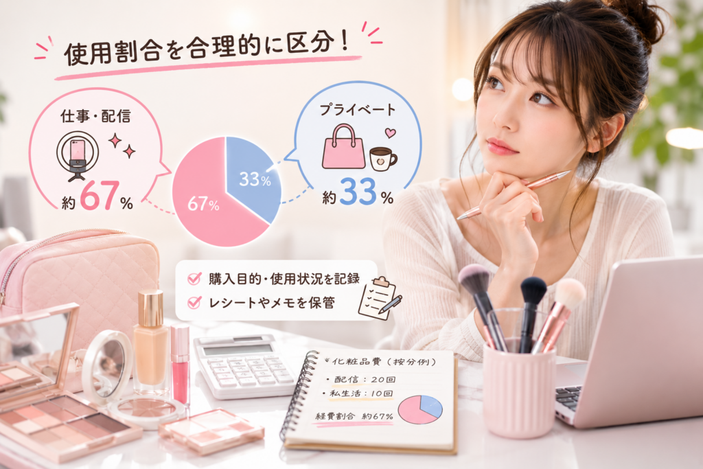 プライベートでも使用する化粧品はどうなる？