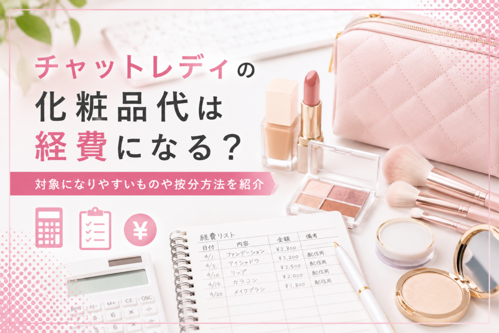 チャットレディの化粧品代は経費になる？