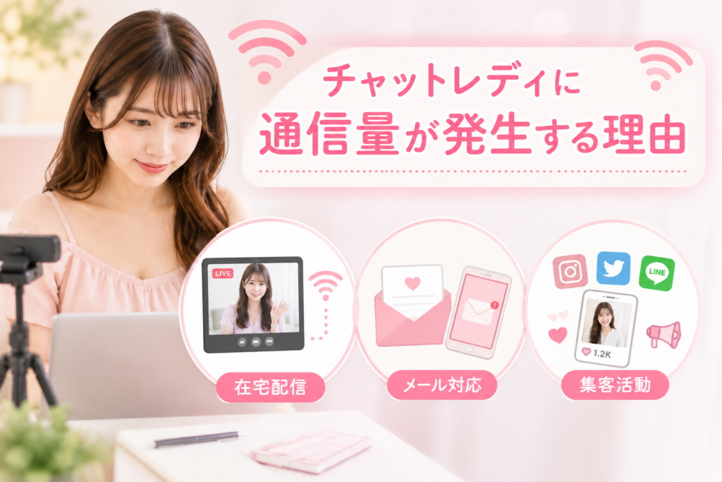 チャットレディに通信量が発生する理由