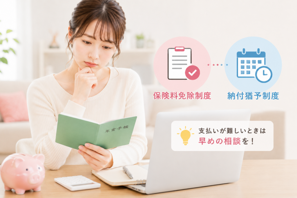 国民年金保険料を払えないときはどうする?