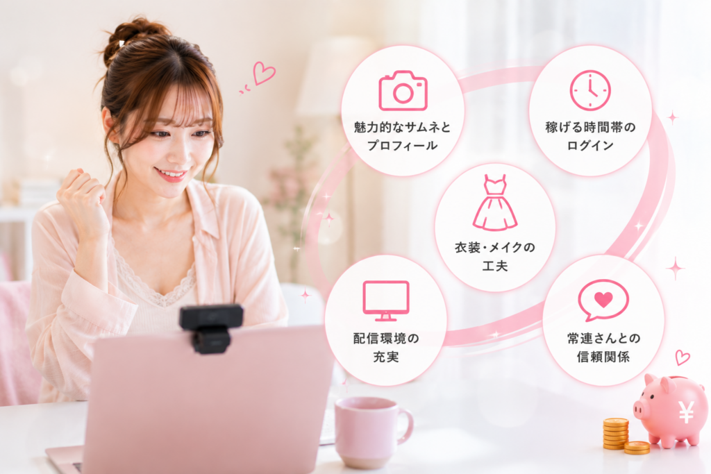 稼げるチャットレディのポイントを押さえよう