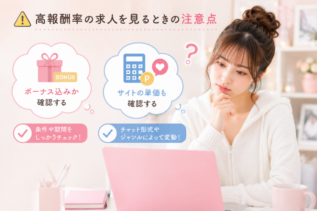 高報酬率の求人を見るときの注意点