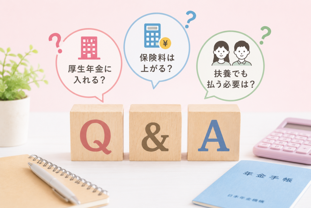 チャットレディの年金に関してよくある質問