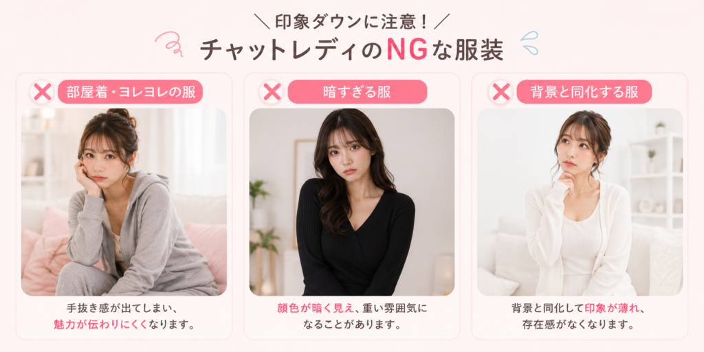 チャットレディのNGな服装