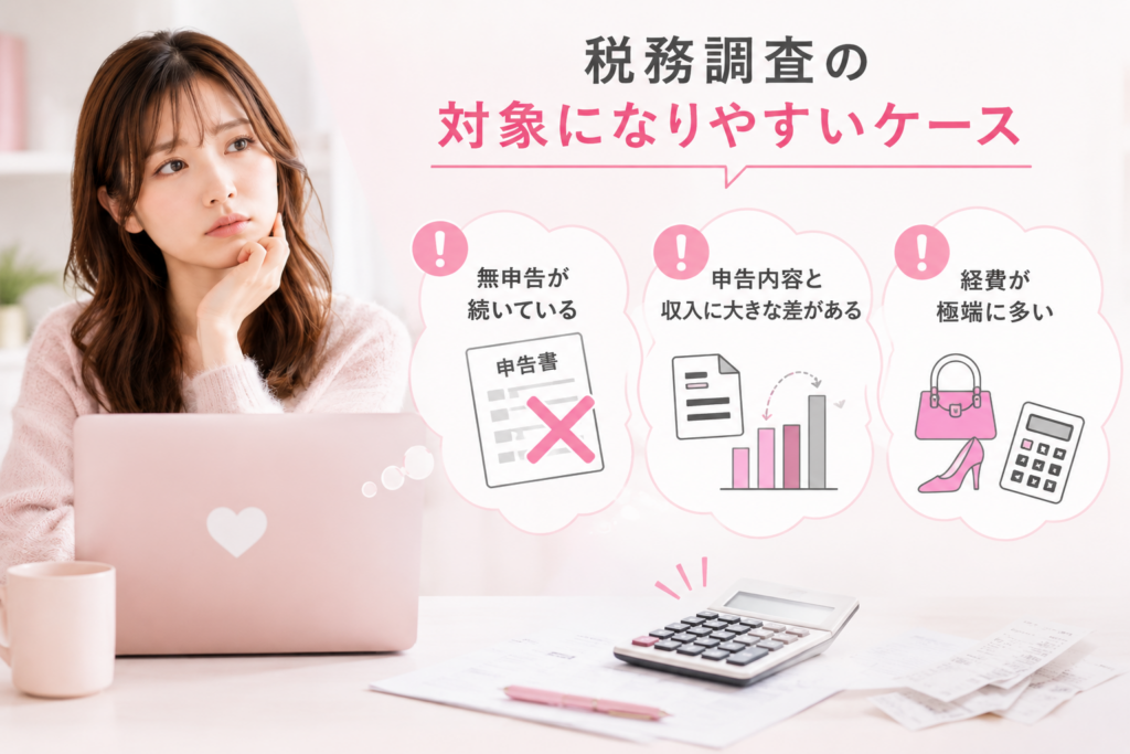 税務調査の対象になりやすいケース