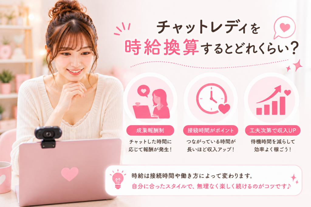 チャットレディを時給換算するとどれくらい？