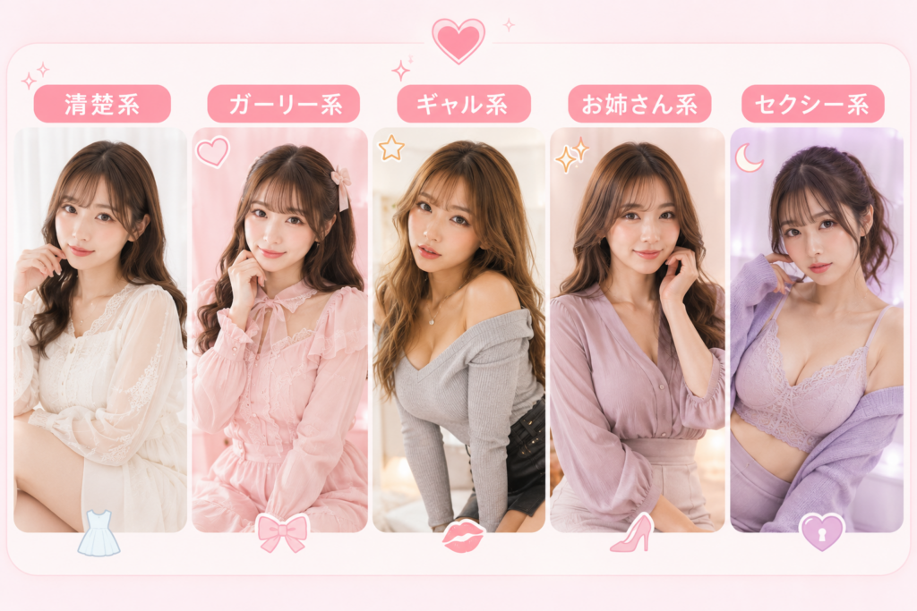 おすすめできるキャラ別の服装