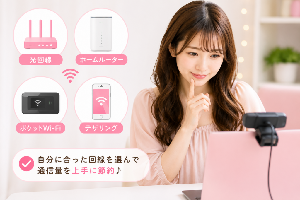 チャットレディの通信量を抑える工夫