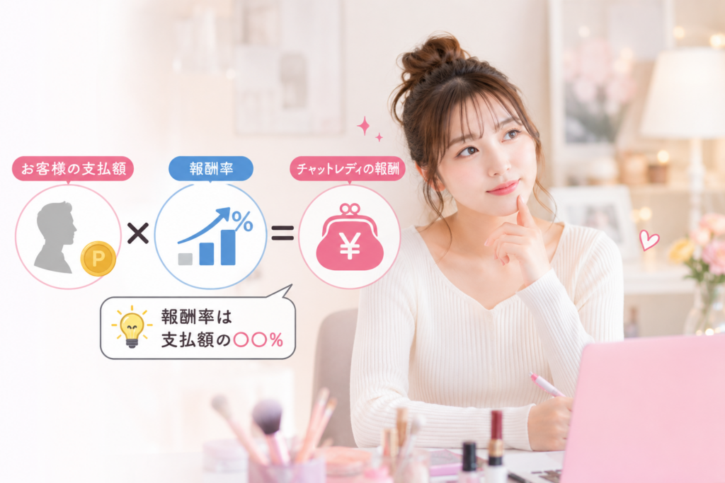 チャットレディの報酬率とは？