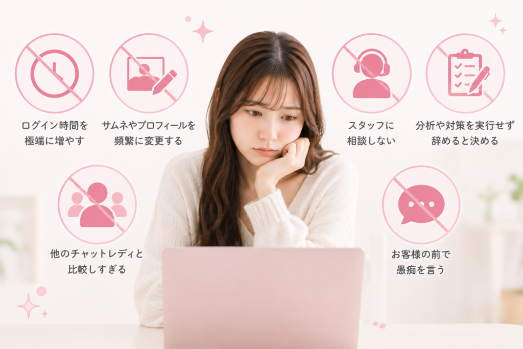 停滞期にやってはいけないNG行動